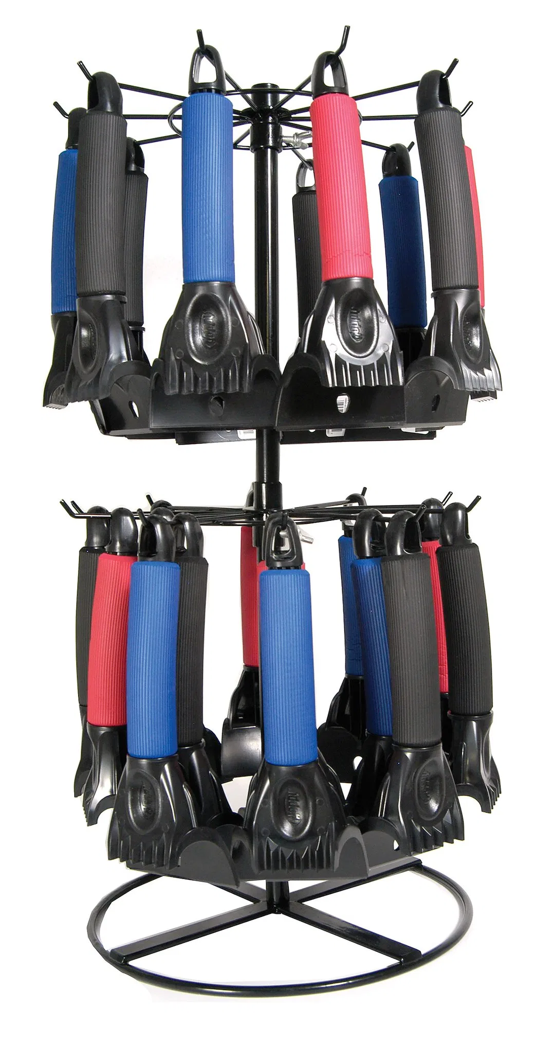 DWR48 – HOPKINS Point Of Purchase Display, Counter Rack 2 Tier Spinner With 48 Ten Inch Ice Chisel Scrapers